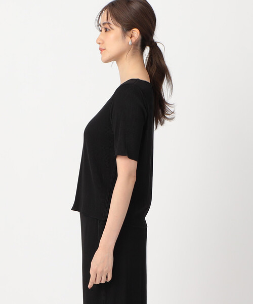 COMME CA ISM（コムサイズム）の「プリーツ カットソー / セットアップ対応（Tシャツ/カットソー・レディース・ベージュ/チャコール/ブラック・LARGE/MEDIUM）」の18枚目の写真