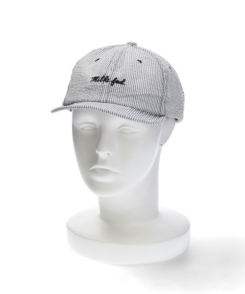 MILKFED.（ミルクフェド）の「STRIPED ICING LOGO CAP（キャップ・レディース・ブラック/ライトピンク/ライトブルー・ONE SIZE）」の12枚目の写真