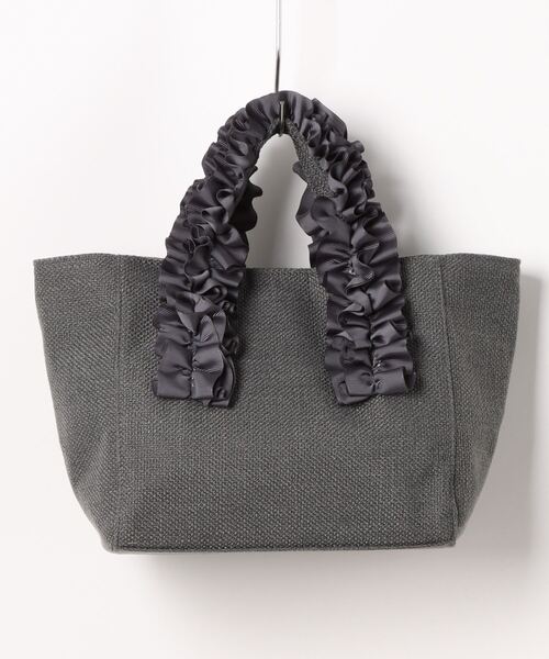 T・S・L(ティーエスエル)の「【T.S.L】ハンドルフリルトートバッグ(846646)(トートバッグ・レディース・ダークグレー/ベージュ/ブルー・ALL)」の10枚目の写真