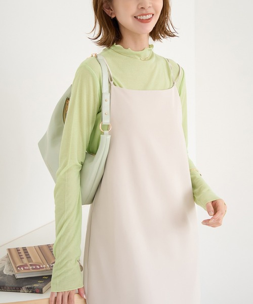 ROPE' PICNIC（ロペピクニック）の「シアーカットプチハイネックプルオーバー（Tシャツ/カットソー・レディース・ブラック/オフホワイト/オレンジ系その他/ライトグリーン・38）」の22枚目の写真