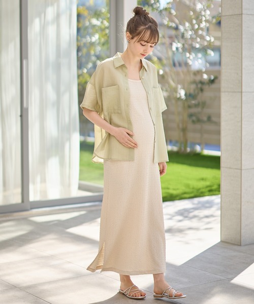 国内発| Safiyaa コントラストシーム シャツミディドレス Safiyaa US | Luxury Ready-To-Wear & Demi-Couture Clothing