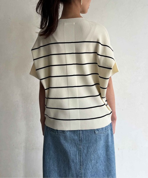 Chez toi(シェトワ)の「軽量ニットアップスリーブプルオーバー(ニット/セーター・レディース・ブラック/オレンジ/グレー/オフホワイト・FREE)」の11枚目の写真