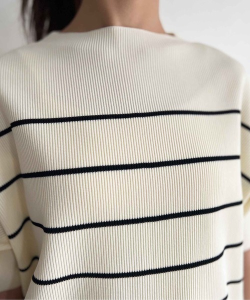 Chez toi(シェトワ)の「軽量ニットアップスリーブプルオーバー(ニット/セーター・レディース・ブラック/オレンジ/グレー/オフホワイト・FREE)」の13枚目の写真