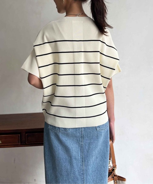 Chez toi(シェトワ)の「軽量ニットアップスリーブプルオーバー(ニット/セーター・レディース・ブラック/オレンジ/グレー/オフホワイト・FREE)」の17枚目の写真