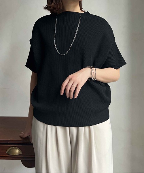 Chez toi(シェトワ)の「軽量ニットアップスリーブプルオーバー(ニット/セーター・レディース・ブラック/オレンジ/グレー/オフホワイト・FREE)」の20枚目の写真