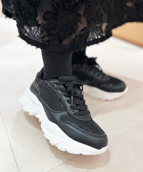 ESPERANZA(エスペランサ)の「ふわふわクッショングリッターコンビスニーカー 24SS(スニーカー・レディース・ホワイト系9/ブラック系8/ベージュ系8・LL/L/M/S)」の21枚目の写真