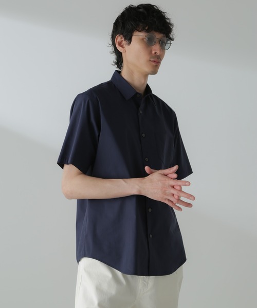 ｢ICE FLOW LINEN｣レギュラーカラーシャツ 半袖