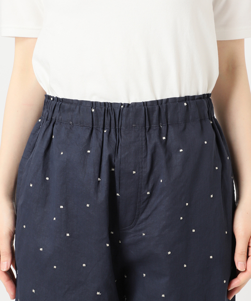 極美品☆SLOBE IENA スローブイエナ ドット刺繍シアーパンツ 24ss 極美品☆SLOBE IENA スローブイエナ ドット刺繍シアーパンツ