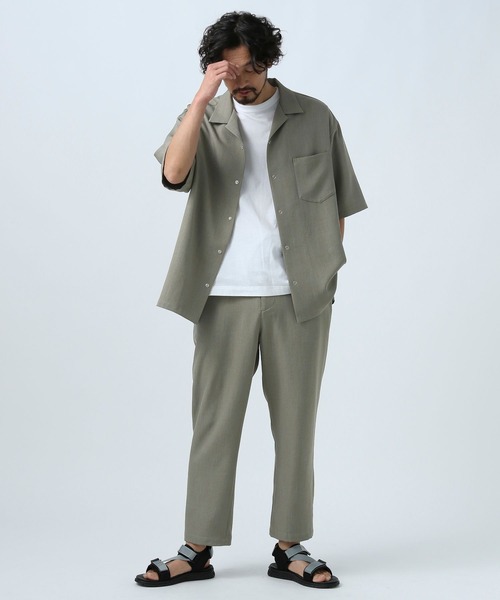 BAYFLOW（ベイフロー）の「【速乾・軽量・イージーケア・UVケア・遮熱】アンクルパンツ [セットアップ可]（その他パンツ・メンズ・ブラック/ライトグレー/カーキ/ネイビー・SMALL/MEDIUM/LARGE）」の8枚目の写真