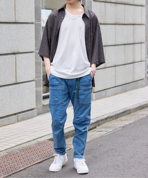 GERRY(ジェリー)の「【GERRY】ストレッチデニム、チノキャンプクライミングパンツ 077770(デニムパンツ・メンズ・ブルー/サックスブルー/カーキ/ブラック/ネイビー/ベージュ・S/M/L/LL)」の20枚目の写真