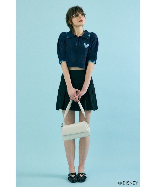 MD CROPPED ニット トップス（ニット/セーター）｜Disney SERIES CREATED by MOUSSY（ディズニーシリーズクリエイテッドバイマウジー）