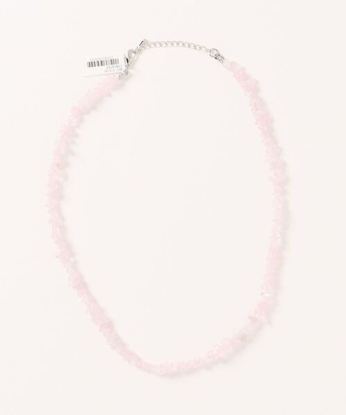 チャイハネ（チャイハネ）の「【チャイハネ】サザレーストーンネックレス（ネックレス・レディース・パープル/ライトピンク/ターコイズブルー/クリア/ダークブルー・FREE）」の4枚目の写真