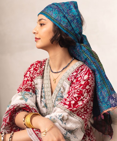 チャイハネ（チャイハネ）の「【チャイハネ】サザレーストーンネックレス（ネックレス・レディース・パープル/ライトピンク/ターコイズブルー/クリア/ダークブルー・FREE）」の8枚目の写真