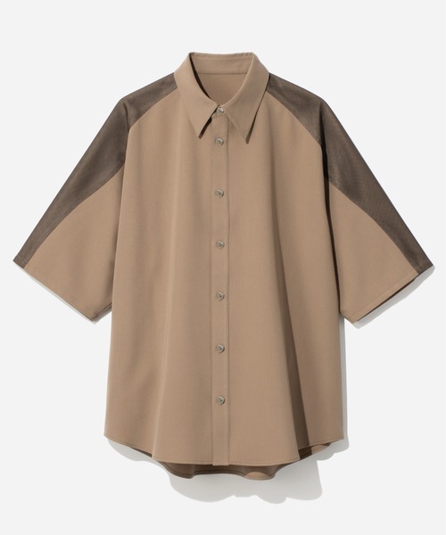 HARE（ハレ）の「【SET UP対応】ウェーブラインメッシュシャツ(HARE)（シャツ/ブラウス・メンズ・グレー/ブラック/ベージュ・FREE）」の3枚目の写真