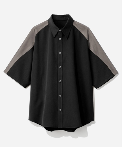 HARE（ハレ）の「【SET UP対応】ウェーブラインメッシュシャツ(HARE)（シャツ/ブラウス・メンズ・グレー/ブラック/ベージュ・FREE）」の2枚目の写真