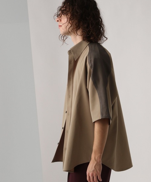 HARE（ハレ）の「【SET UP対応】ウェーブラインメッシュシャツ(HARE)（シャツ/ブラウス・メンズ・グレー/ブラック/ベージュ・FREE）」の10枚目の写真