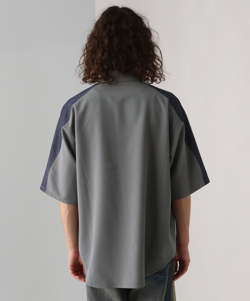 HARE（ハレ）の「【SET UP対応】ウェーブラインメッシュシャツ(HARE)（シャツ/ブラウス・メンズ・グレー/ブラック/ベージュ・FREE）」の13枚目の写真