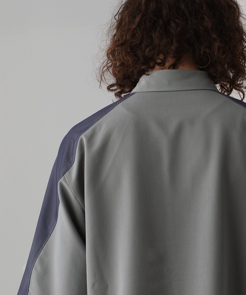 HARE（ハレ）の「【SET UP対応】ウェーブラインメッシュシャツ(HARE)（シャツ/ブラウス・メンズ・グレー/ブラック/ベージュ・FREE）」の17枚目の写真