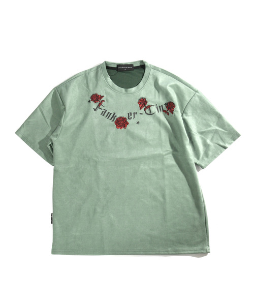 neos（ネオス）の「【neos】ルーズシルエット フェイクスウェード 薔薇 ローズ 刺繍 ロゴ ハーフスリーブ Tシャツ（Tシャツ/カットソー・メンズ・ブラック/ブラウン/グリーン・MEDIUM/LARGE/X-LARGE）」の22枚目の写真