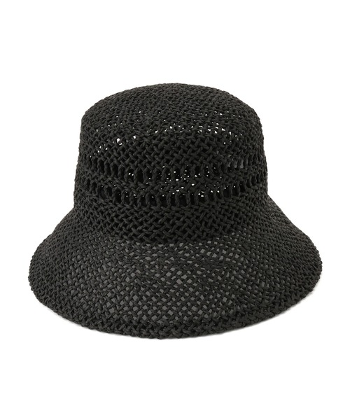ROPE' PICNIC（ロペピクニック）の「透かし編みハット（ハット・レディース・ベージュ/ブラック・FREE）」の3枚目の写真