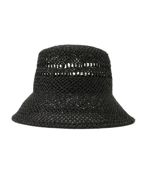 ROPE' PICNIC（ロペピクニック）の「透かし編みハット（ハット・レディース・ベージュ/ブラック・FREE）」の4枚目の写真