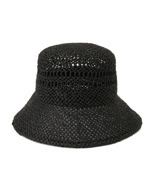 ROPE' PICNIC（ロペピクニック）の「透かし編みハット（ハット・レディース・ベージュ/ブラック・FREE）」の5枚目の写真