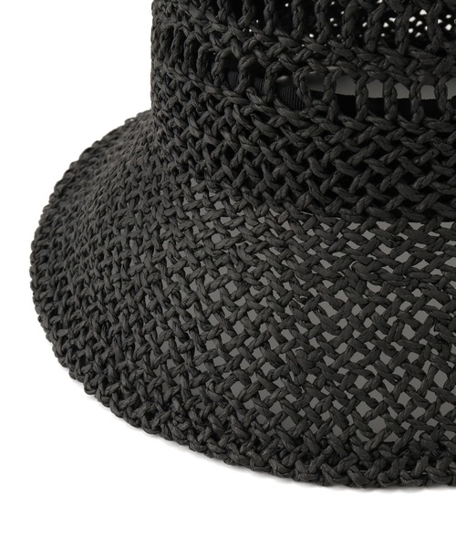 ROPE' PICNIC（ロペピクニック）の「透かし編みハット（ハット・レディース・ベージュ/ブラック・FREE）」の6枚目の写真