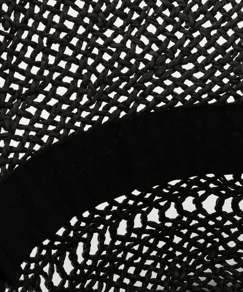 ROPE' PICNIC（ロペピクニック）の「透かし編みハット（ハット・レディース・ベージュ/ブラック・FREE）」の8枚目の写真