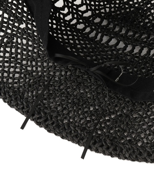 ROPE' PICNIC（ロペピクニック）の「透かし編みハット（ハット・レディース・ベージュ/ブラック・FREE）」の9枚目の写真