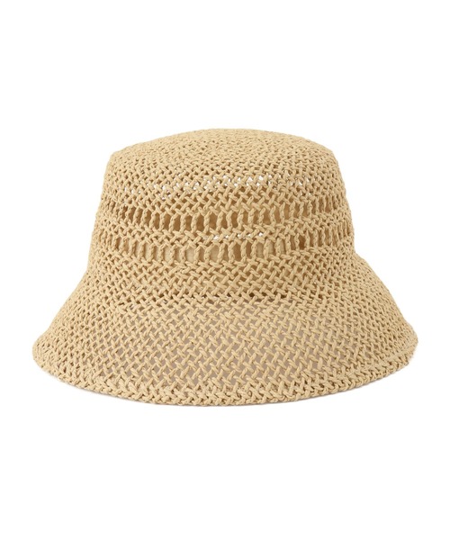 ROPE' PICNIC（ロペピクニック）の「透かし編みハット（ハット・レディース・ベージュ/ブラック・FREE）」の10枚目の写真