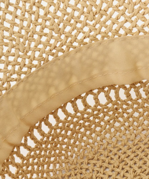 ROPE' PICNIC（ロペピクニック）の「透かし編みハット（ハット・レディース・ベージュ/ブラック・FREE）」の11枚目の写真