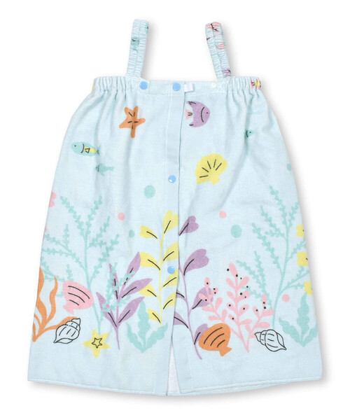 SLAP SLIP（スラップスリップ）の「恐竜人魚プリントラップタオル（スイムグッズ・キッズ・ブルー系その他/ネイビー・FREE）」の16枚目の写真