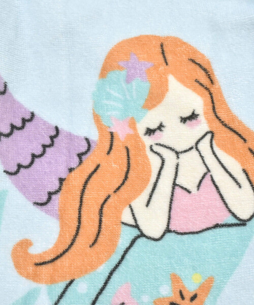 SLAP SLIP（スラップスリップ）の「恐竜人魚プリントラップタオル（スイムグッズ・キッズ・ブルー系その他/ネイビー・FREE）」の18枚目の写真