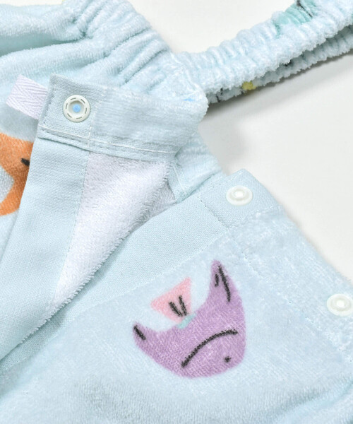 SLAP SLIP（スラップスリップ）の「恐竜人魚プリントラップタオル（スイムグッズ・キッズ・ブルー系その他/ネイビー・FREE）」の19枚目の写真