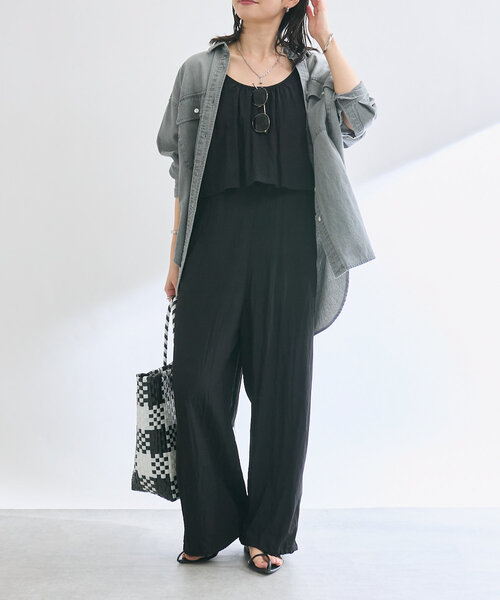 RIVE DROITE（リヴドロワ）の「【名品/リバイバル】【MONN.:.(モン)】Lightビッグデニムシャツ（シャツ/ブラウス・レディース・サックスブルー/グレー・FREE）」の10枚目の写真