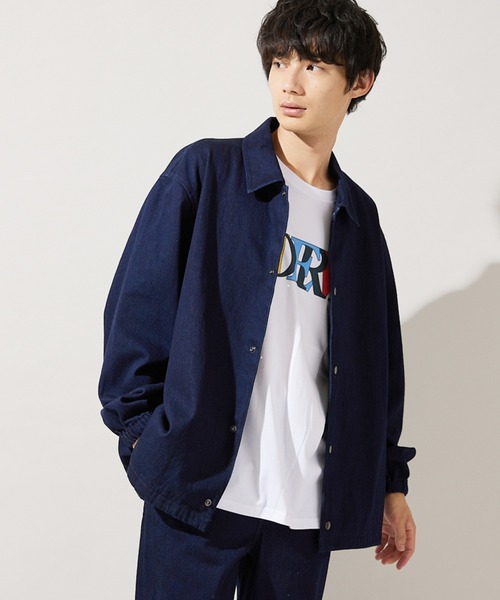 JOURNAL STANDARD（ジャーナルスタンダード）の「マルチサイズ_【ZOZO限定】DENIM COACH JKT / デニム コーチジャケット（デニムジャケット・メンズ・ネイビー/ブラック・マルチサイズ）」の21枚目の写真
