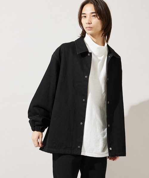 JOURNAL STANDARD（ジャーナルスタンダード）の「マルチサイズ_【ZOZO限定】DENIM COACH JKT / デニム コーチジャケット（デニムジャケット・メンズ・ネイビー/ブラック・マルチサイズ）」の7枚目の写真