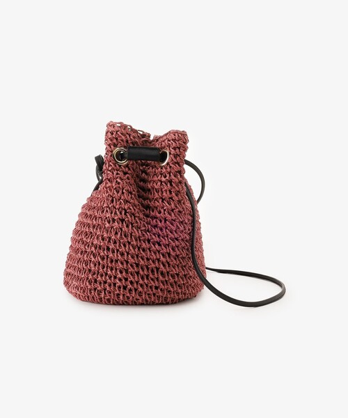 Afternoon Tea（アフタヌーンティー）の「タッセル付きショルダーバッグ（かごバッグ・レディース・ブラウン/ピンク/グレー・ONE SIZE）」の10枚目の写真