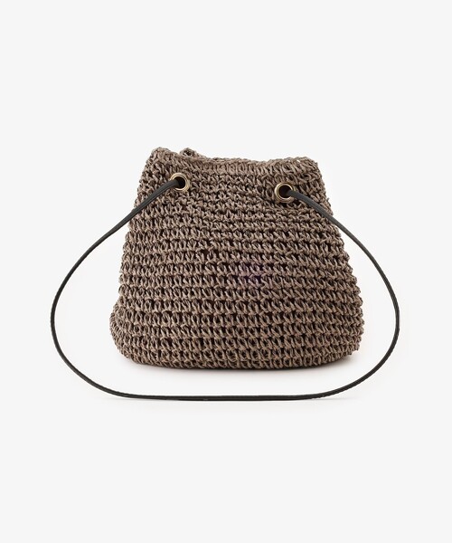 Afternoon Tea（アフタヌーンティー）の「タッセル付きショルダーバッグ（かごバッグ・レディース・ブラウン/ピンク/グレー・ONE SIZE）」の14枚目の写真