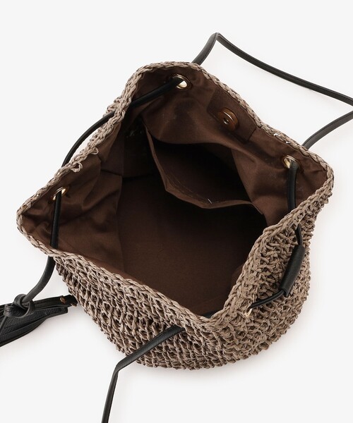 Afternoon Tea（アフタヌーンティー）の「タッセル付きショルダーバッグ（かごバッグ・レディース・ブラウン/ピンク/グレー・ONE SIZE）」の16枚目の写真