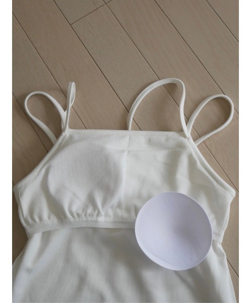 TRUNC(トランクエイティーエイト)の「Rib Back Cross Camisole(キャミソール・レディース・チャコールグレー/ブラック/アイボリー・FREE)」の11枚目の写真