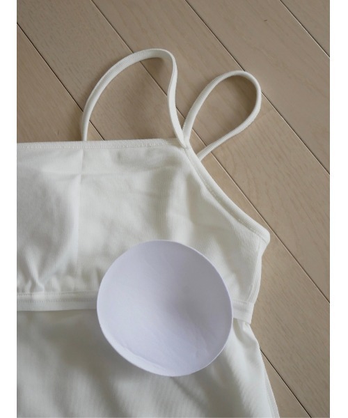 TRUNC(トランクエイティーエイト)の「Rib Back Cross Camisole(キャミソール・レディース・チャコールグレー/ブラック/アイボリー・FREE)」の12枚目の写真