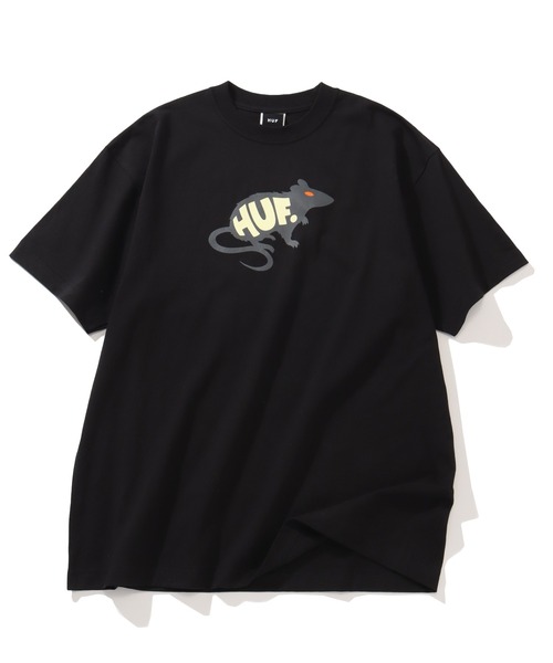 HUF(ハフ)の「【HUF/ハフ】MANS BEST FRIEND S/S TEE / マンズ ベストフレンド ショートスリーブTシャツ(Tシャツ/カットソー・メンズ・ホワイト/ブラック・S/M/L/XL)」の2枚目の写真