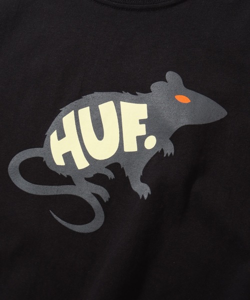 HUF(ハフ)の「【HUF/ハフ】MANS BEST FRIEND S/S TEE / マンズ ベストフレンド ショートスリーブTシャツ(Tシャツ/カットソー・メンズ・ホワイト/ブラック・S/M/L/XL)」の7枚目の写真