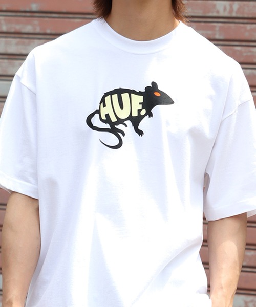HUF(ハフ)の「【HUF/ハフ】MANS BEST FRIEND S/S TEE / マンズ ベストフレンド ショートスリーブTシャツ(Tシャツ/カットソー・メンズ・ホワイト/ブラック・S/M/L/XL)」の12枚目の写真