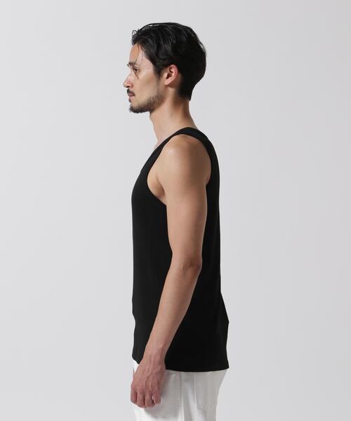AVIREX（アヴィレックス）の「RANDOM RIB TANK TOP / ランダムリブ タンクトップ / AVIREX / アヴィレックス（タンクトップ・メンズ・ブラック/ホワイト/オリーブ系・XL/M/L）」の6枚目の写真