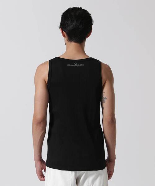 AVIREX（アヴィレックス）の「RANDOM RIB TANK TOP / ランダムリブ タンクトップ / AVIREX / アヴィレックス（タンクトップ・メンズ・ブラック/ホワイト/オリーブ系・XL/M/L）」の7枚目の写真
