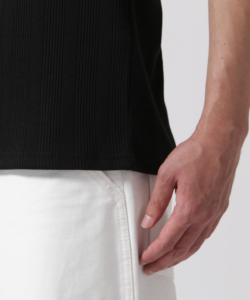 AVIREX（アヴィレックス）の「RANDOM RIB TANK TOP / ランダムリブ タンクトップ / AVIREX / アヴィレックス（タンクトップ・メンズ・ブラック/ホワイト/オリーブ系・XL/M/L）」の9枚目の写真