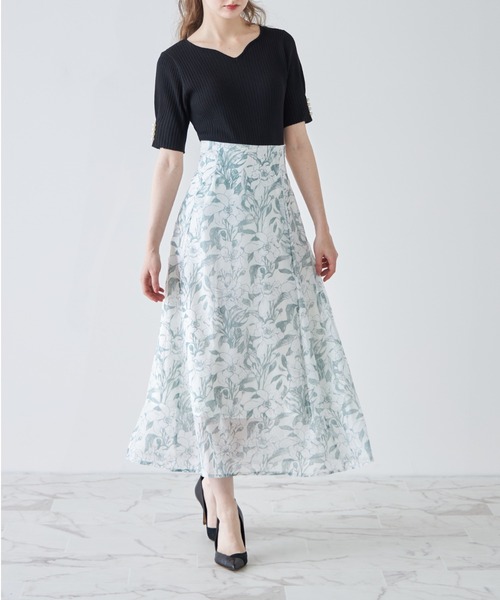 tocco closet(トッコ クローゼット)の「パール付きタックスリーブリブニットプルオーバー(ニット/セーター・レディース・ピンク系その他/ブラック/オフホワイト・M)」の10枚目の写真