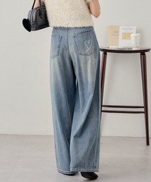 Chico（チコ）の「【WEB限定/リニー】オーバーダイワイドデニムパンツ（デニムパンツ・メンズ）」